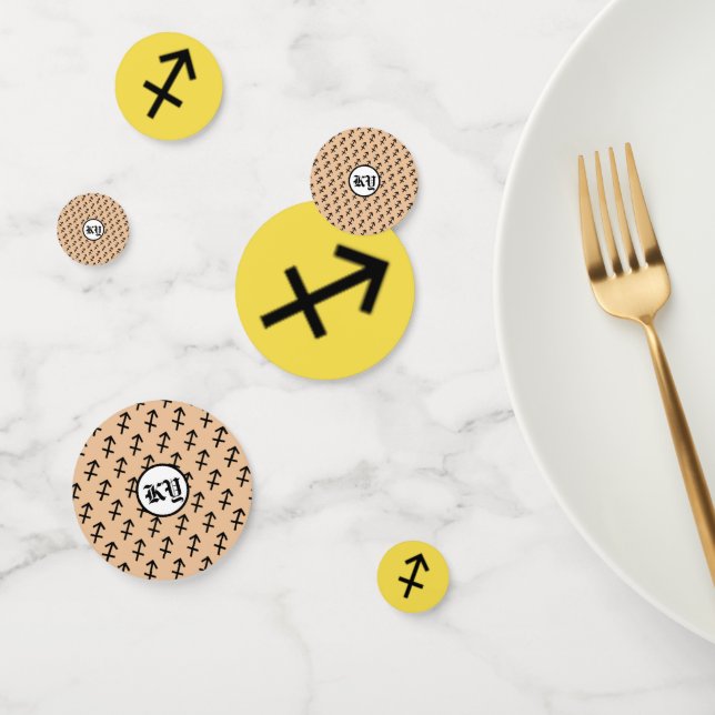 Confeti Sagittarius Zodiac Symbol Standard de K Yoncich (Grupo)