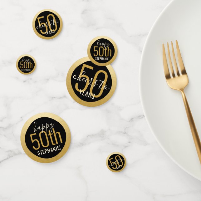 Confeti Saludos Cualquier Año Elegante Mesa de Cumpleaños  (Grupo)