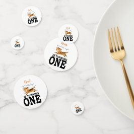 Confeti Salvaje un tigre de selva Safari primer cumpleaños