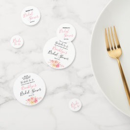 Confeti Sencilla ducha de novia floral