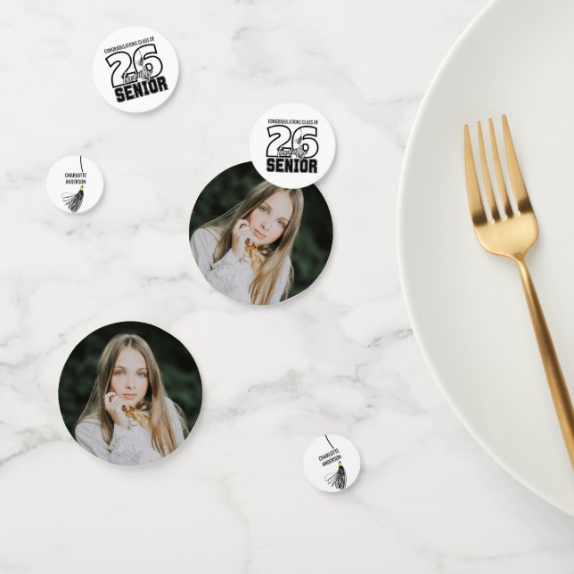 Confeti Senior Class of 2026 Graduation Tassel Photo (Grupo)