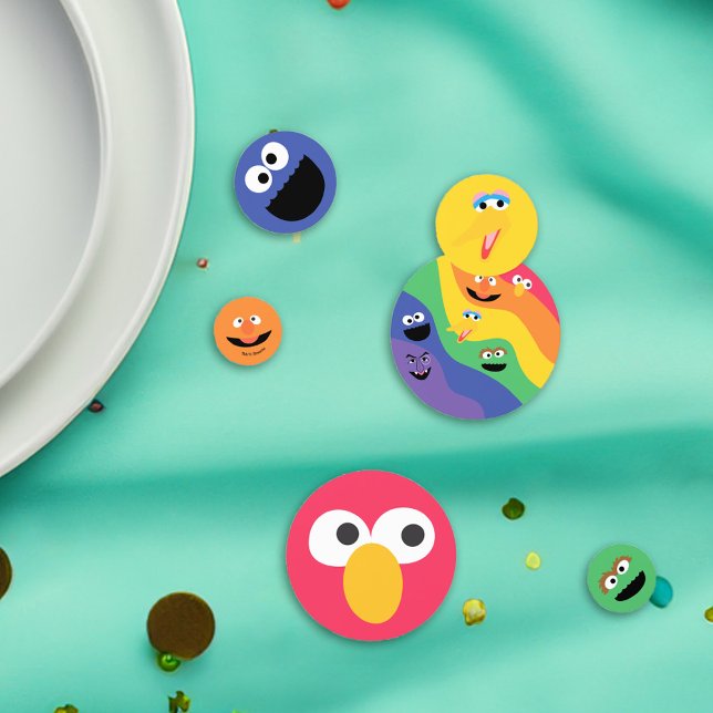 Confeti Sesame Street Pals Rainbow (Confetti on table)
