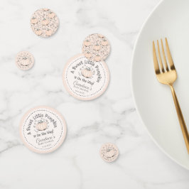 Confeti Sexo Neutral Creamy Pequeña Calabaza Baby Shower