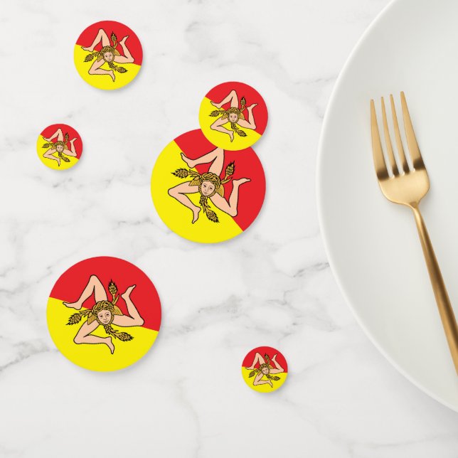 Confeti Sicily Confetti, fiesta, bandera siciliana (Grupo)