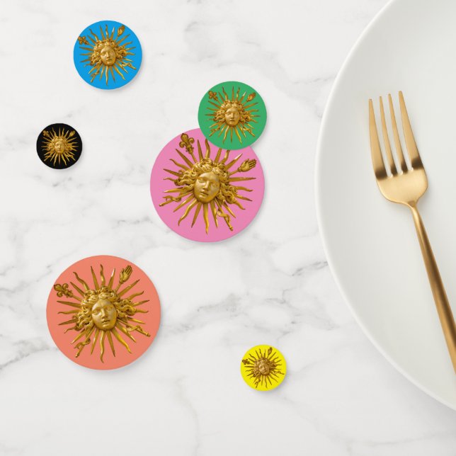 Confeti Símbolo de Luis XIV el Rey Sol (Grupo)