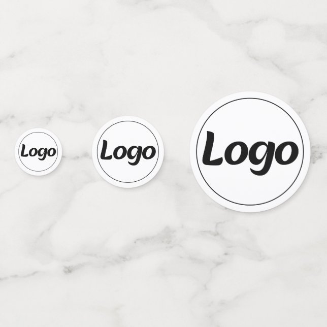 Confeti Simple Logo Custom Business Promotional (Anversos)