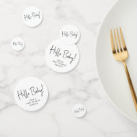 Simple y moderna Baby Shower Hello Baby
