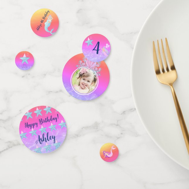 Confeti Sirena bajo el agua del mar fiesta de los niños de (Grupo)