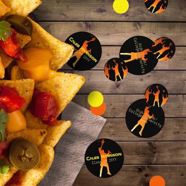 Confeti Sleek Black Modern Tech Graduation (Subido por el creador)