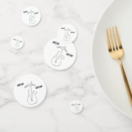 Confeti Slinky Black Cat Meow Meow Personalizado Textos Oj