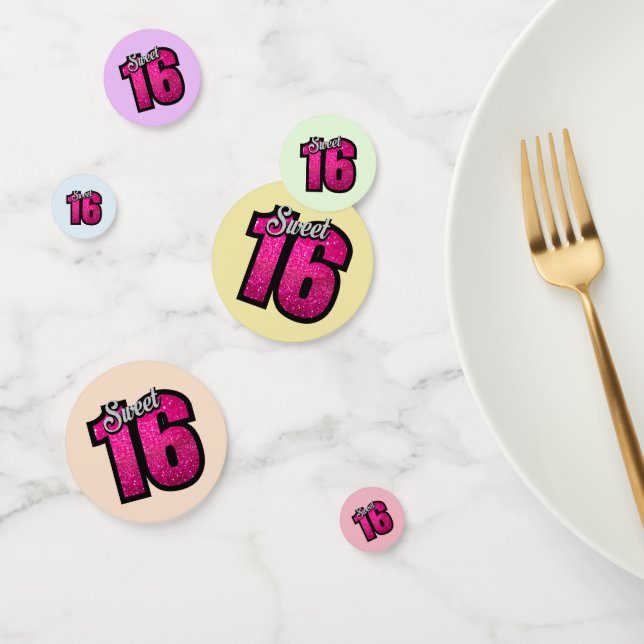 Confeti Sparkly Sweet 16º cumpleaños (Grupo)