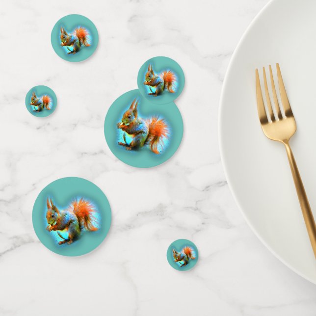 Confeti Squirrel in modern style (Grupo)