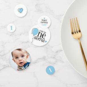 Confeti Sr. OneMaravilloso Personalizado Azul