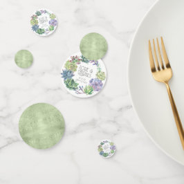 Confeti Suculents and Sparkle Boda Wreath Green ID515