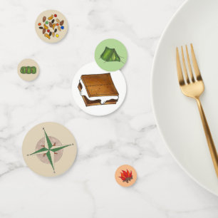 Confeti Summer Camp Fire Tienda Compass Trail Mix Smores
