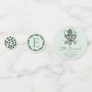 Confeti Tabla de Baby Shower Green St Patricks