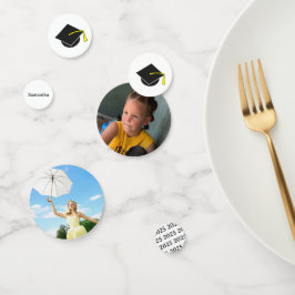 Confeti Tabla de nombres de año fotográfico de graduación 