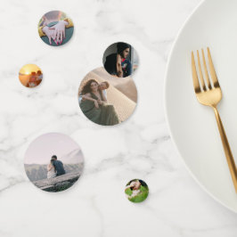 Confeti Tabla de temas de fotografía simple