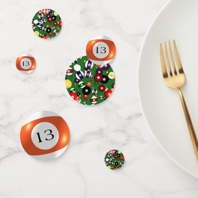 Confeti Tablefetti - Billar y 13 bolas (Grupo)