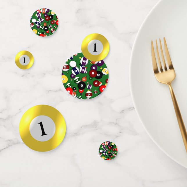 Confeti Tablefetti - Billar y 1 pelota (Grupo)