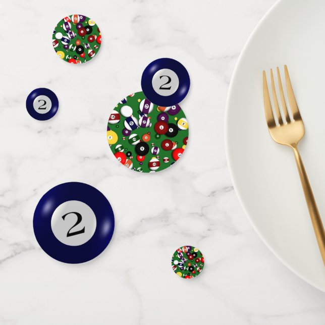 Confeti Tablefetti - Billar y 2 pelotas (Grupo)