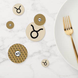 Confeti Taurus Zodiac Symbol Standard por Kenneth Yoncich