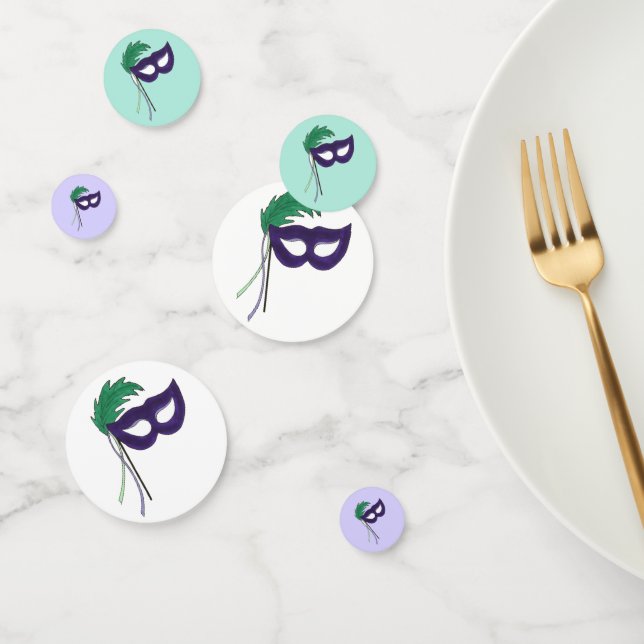 Confeti Teatro Dramático Espiar Mascarada Máscara Mardi Gr (Grupo)