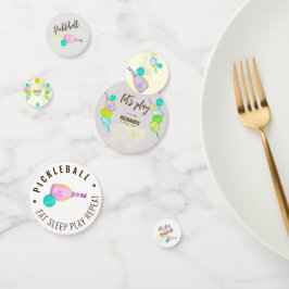 Confeti Tema de acuarela Fiesta de cumpleaños para deporte