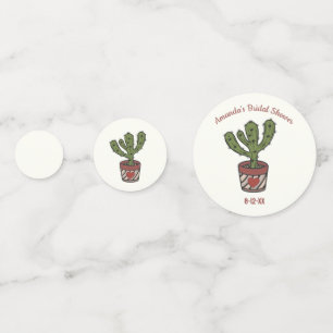 Confeti Tema de Cactus para Despedida de Soltera Personali