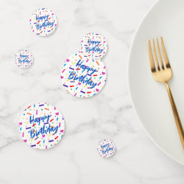 Confeti Tema de la fiesta de cumpleaños de Sweet Sprinkle