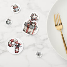 TEMA DE NAVIDAD FESTIVO PLATA BLANCO ROJO