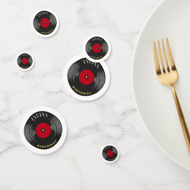 Confeti Tema del registro de Vinilo de Gatsby de personali (Grupo)