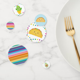 Confeti Tema del taco | decoración de fiesta temática