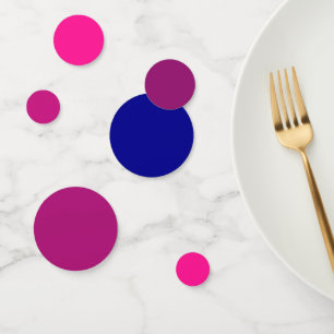 Confeti Tema galáctico Gradiente cósmico rosa a azul oscur