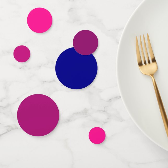 Confeti Tema galáctico Gradiente cósmico rosa a azul oscur (Grupo)