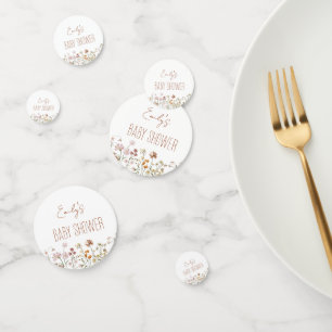 Confeti Terracotta Flor Silvestre Boho Baby Shower En Bloo