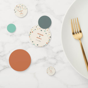 Confeti Terrazzo Tile Estilo moderno Tones de la Tierra