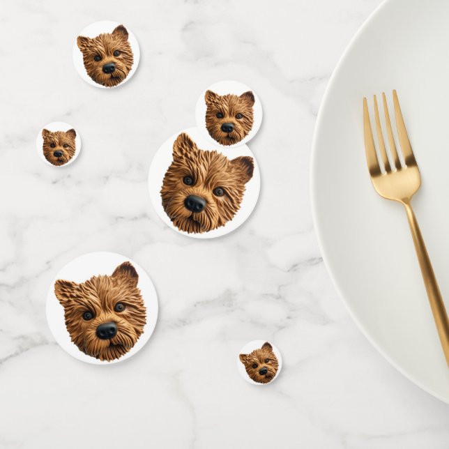 Confeti Terrier Australiano Inspirado en 3D (Grupo)