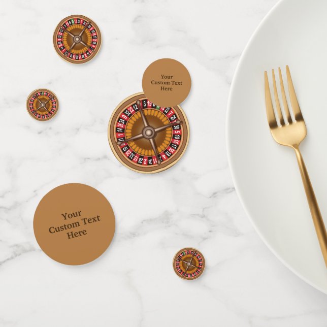 Confeti texto personalizado Ruleta (cuadro de referencia) (Grupo)