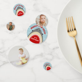 Confeti Tiburón muerde cualquier edad foto de fiesta de cu