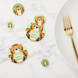 Confeti Tiger Baby Shower Green