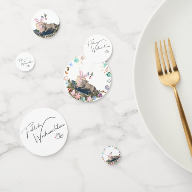 Confeti Tisch Konfetti Weihnachtsmotiv mit Pferd (Grupo)