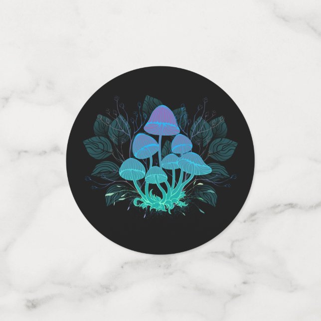 Confeti Toadstools en Bushes (Reverso pequeño)