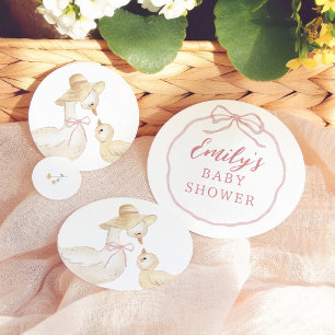 Confeti Tonta Gansa Arco Rosa Flor Silvestre Baby Shower