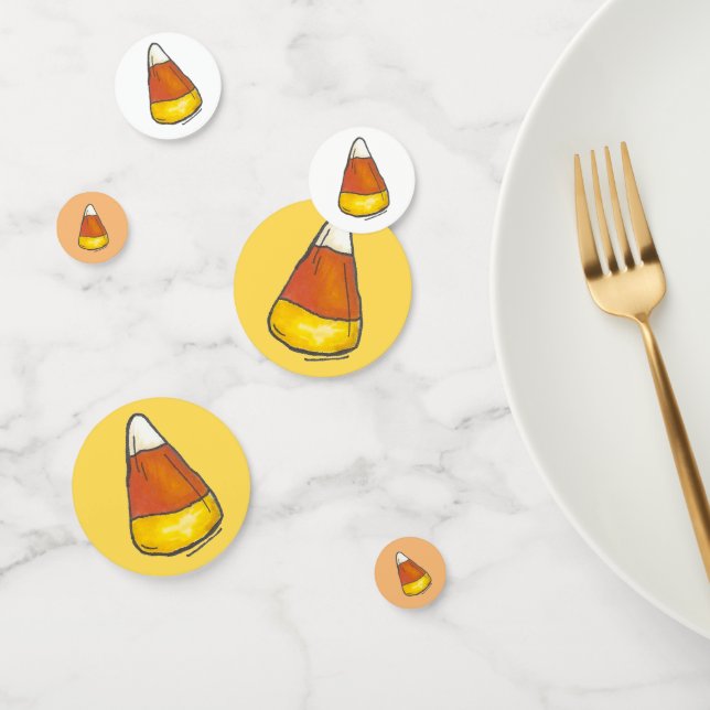 Confeti Truco o trato feliz Fiesta de Halloween Candy Corn (Grupo)