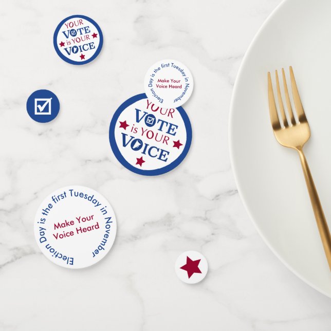 Confeti Tu voto es tu voz (Grupo)