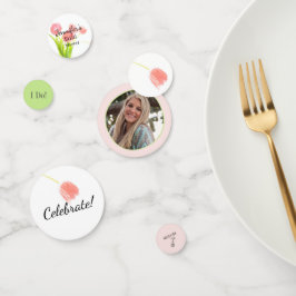 Confeti Tulipanes Rosa Suave Nupcial