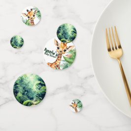 Confeti Un salvaje Safari Baby Shower verde jungla african