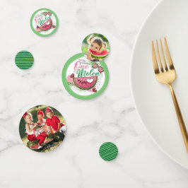 Confeti Una Cuta En Una Foto Fiesta De Melón