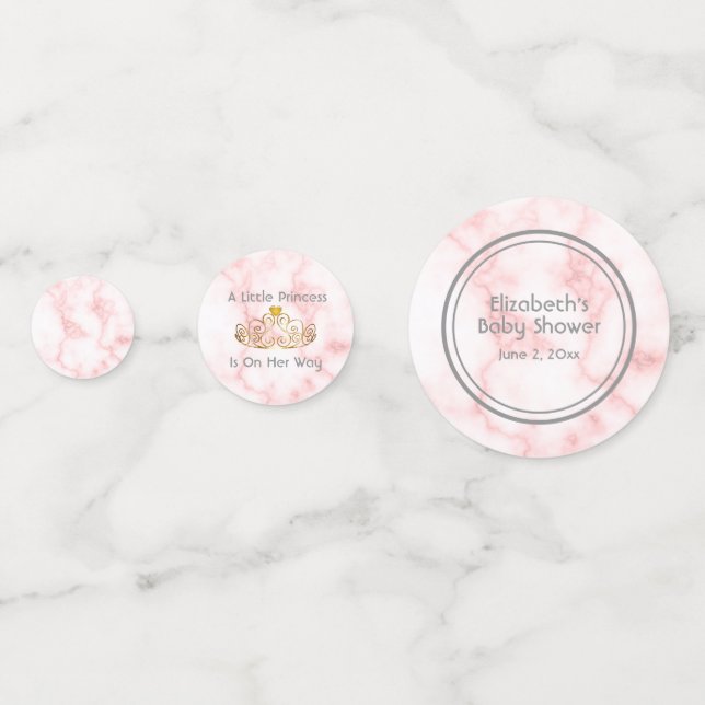 Confeti Una pequeña princesa está de camino a Baby Shower (Anversos)